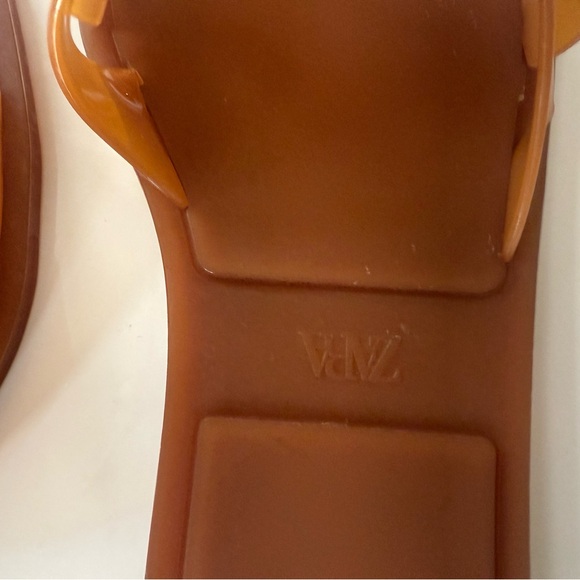 Zara Brown Sandals Minimalist Slip-On Design 39 - Picture 9 of 9